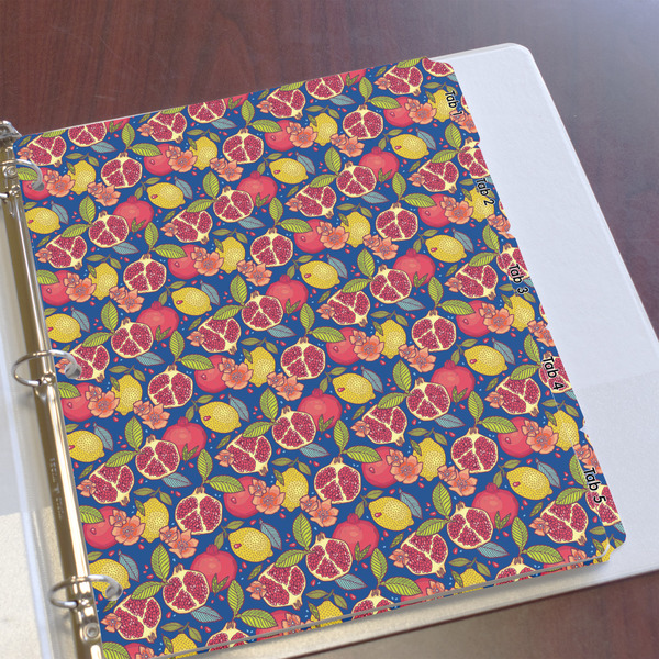 Pomegranates & Lemons Page Dividers - Set of 5 - In Context