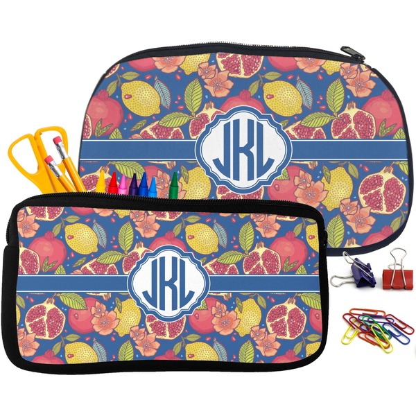 Pomegranates & Lemons Pencil / School Supplies Bags Small and Medium