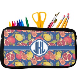 Pomegranates & Lemons Neoprene Pencil Case (Personalized)