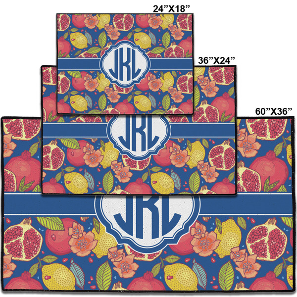 Pomegranates & Lemons Personalized Door Mat - Group Parent IMF