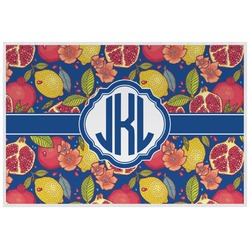 Pomegranates & Lemons Laminated Placemat w/ Monogram