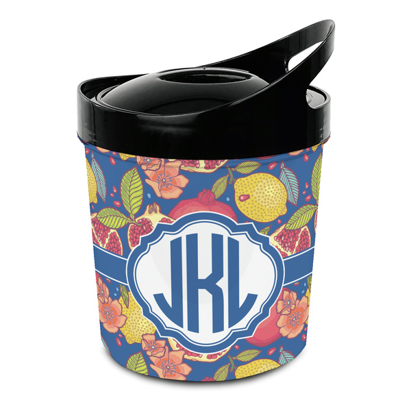 Custom Pomegranates & Lemons Plastic Ice Bucket (Personalized)