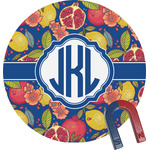Pomegranates & Lemons Round Fridge Magnet (Personalized)