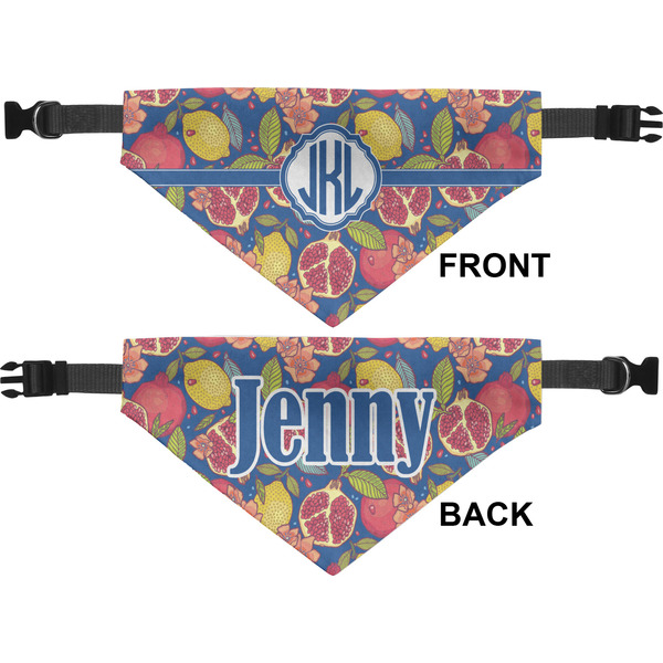 Pomegranates & Lemons Pet Bandana Approval