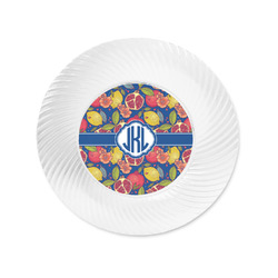 Pomegranates & Lemons Plastic Party Appetizer & Dessert Plates - 6" (Personalized)
