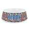 Pomegranates & Lemons Plastic Dog Bowl - Medium (Personalized)