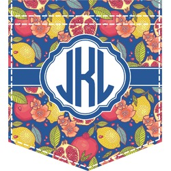 Pomegranates & Lemons Iron On Faux Pocket (Personalized)