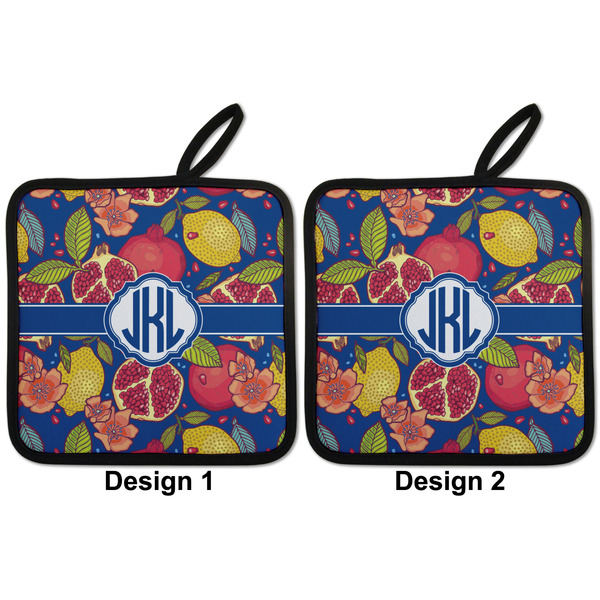 Pomegranates & Lemons Pot Holders - Set of 2 APPROVAL
