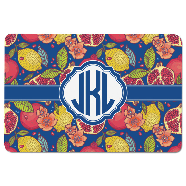 Pomegranates & Lemons Rectangular Fridge Magnet - FRONT