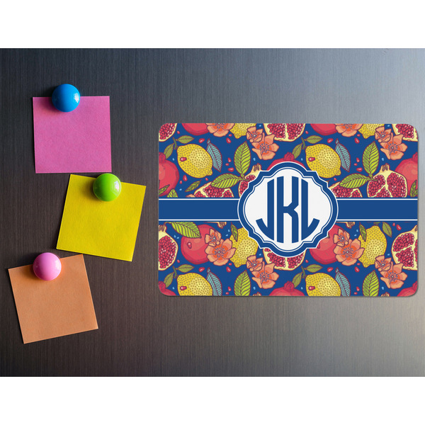 Pomegranates & Lemons Rectangular Fridge Magnet - LIFESTYLE
