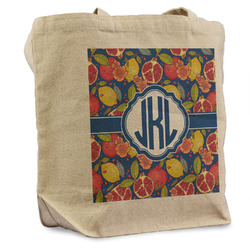 Pomegranates & Lemons Reusable Cotton Grocery Bag - Single (Personalized)