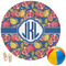 Pomegranates & Lemons Round Beach Towel (Personalized)