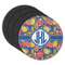 Pomegranates & Lemons Round Rubber Backed Coasters - Set of 4 (Personalized)
