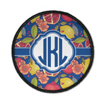 Pomegranates & Lemons Iron On Round Patch w/ Monogram