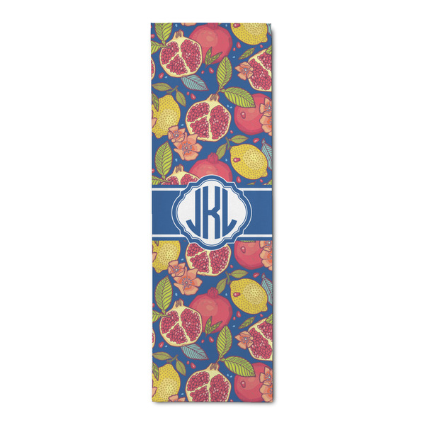 Custom Pomegranates & Lemons Runner Rug - 2.5'x8' w/ Monograms