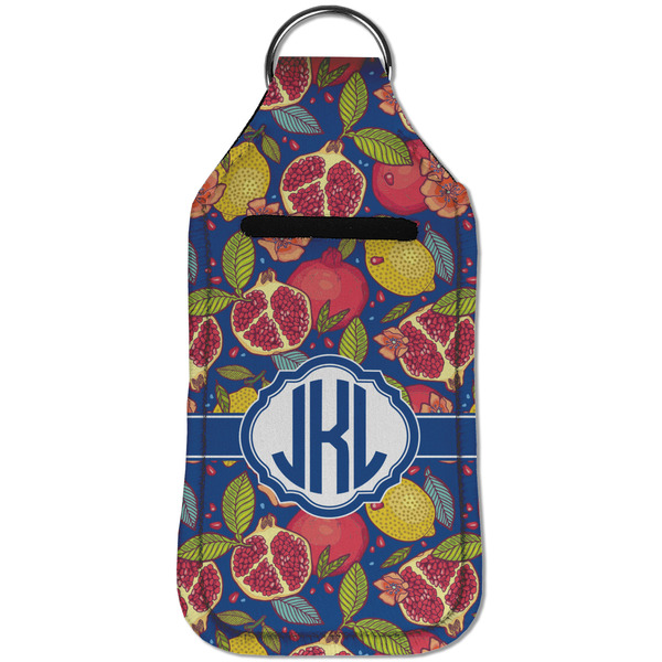 Pomegranates & Lemons Sanitizer Holder Keychain - Large (Front)