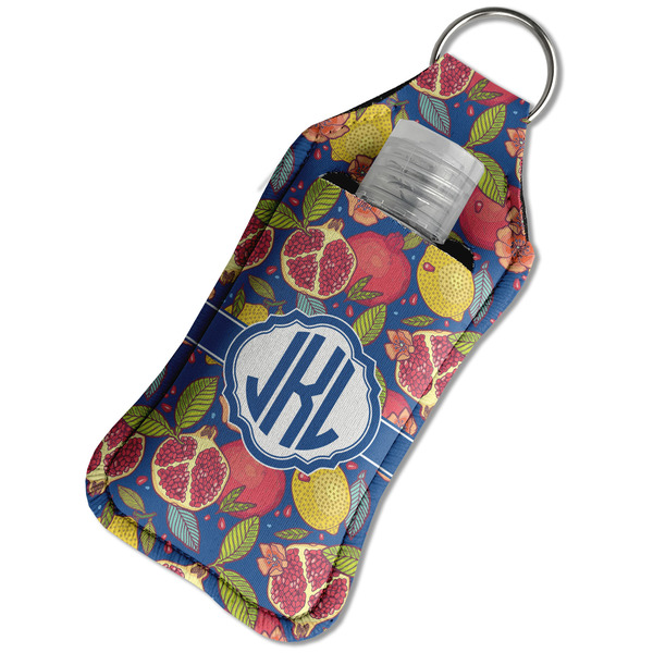 Pomegranates & Lemons Sanitizer Holder Keychain - Large in Case