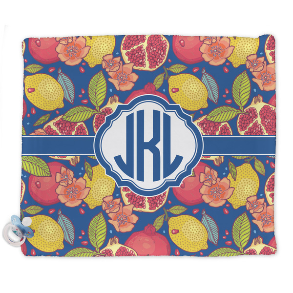 Custom Pomegranates & Lemons Security Blanket - Single Sided (Personalized)