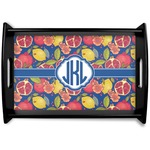 Pomegranates & Lemons Black Wooden Tray - Small (Personalized)