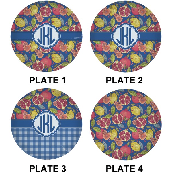Pomegranates & Lemons Set of Lunch / Dinner Plates (Approval)