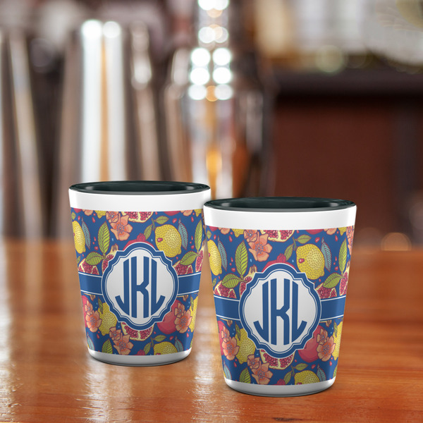 Pomegranates & Lemons Shot Glass - Two Tone - LIFESTYLE