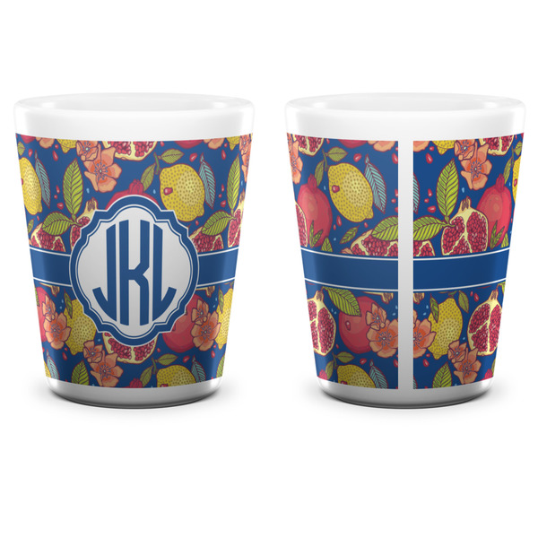 Pomegranates & Lemons Shot Glass - White - APPROVAL