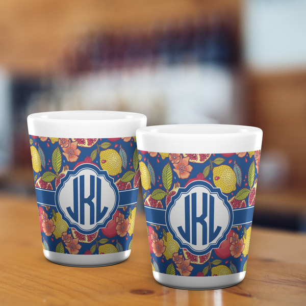 Pomegranates & Lemons Shot Glass - White - LIFESTYLE