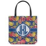 Pomegranates & Lemons Canvas Tote Bag - Large - 18"x18" (Personalized)
