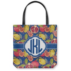 Pomegranates & Lemons Canvas Tote Bag - Medium - 16"x16" (Personalized)