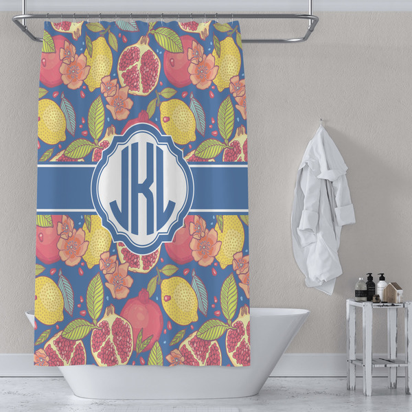 Pomegranates & Lemons Shower Curtain Lifestyle