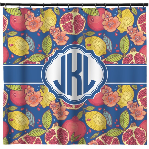 Custom Pomegranates & Lemons Shower Curtain - Custom Size (Personalized)