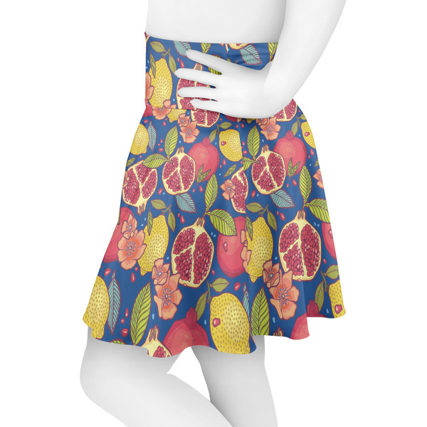 Pomegranates & Lemons Skater Skirt - Side