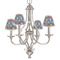 Pomegranates & Lemons Small Chandelier Shade - LIFESTYLE (on chandelier)