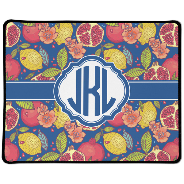 Custom Pomegranates & Lemons Large Gaming Mouse Pad - 12.5" x 10" (Personalized)