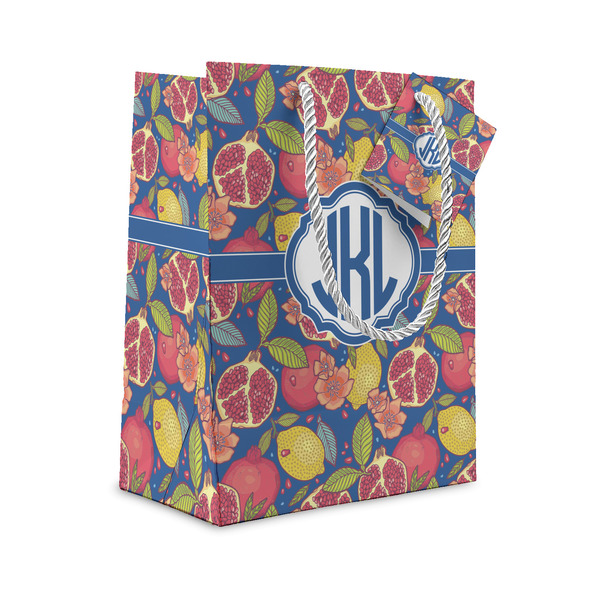Custom Pomegranates & Lemons Small Gift Bag (Personalized)