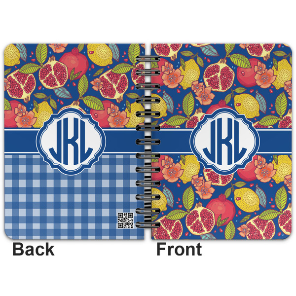 Pomegranates & Lemons Spiral Journal 5 x 7 - Apvl