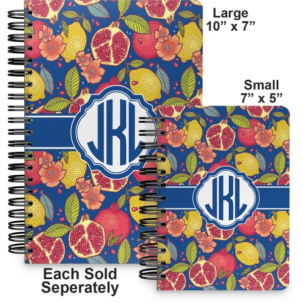 Pomegranates & Lemons Spiral Journal - Comparison