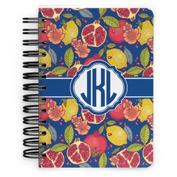 Pomegranates & Lemons Spiral Notebook - 5x7 w/ Monogram