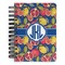 Pomegranates & Lemons Spiral Notebook - 5x7 w/ Monogram
