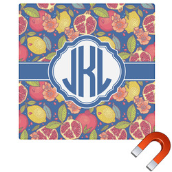 Pomegranates & Lemons Square Car Magnet - 10" (Personalized)