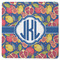 Pomegranates & Lemons Square Rubber Backed Coaster (Personalized)