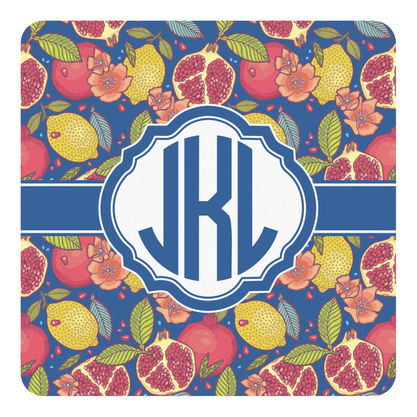 Custom Pomegranates & Lemons Square Decal (Personalized)