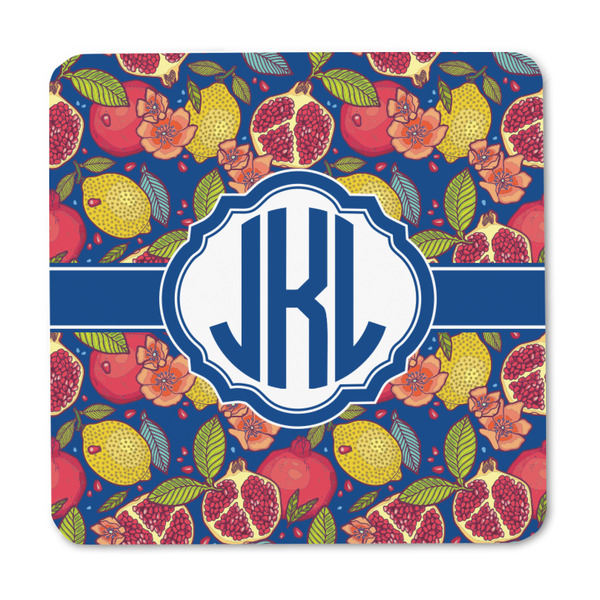 Pomegranates & Lemons Square Fridge Magnet - FRONT
