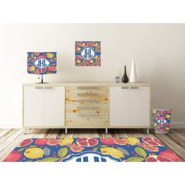 Pomegranates & Lemons Square Wall Decal Wooden Desk