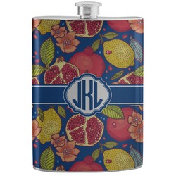Pomegranates & Lemons Stainless Steel Flask (Personalized)