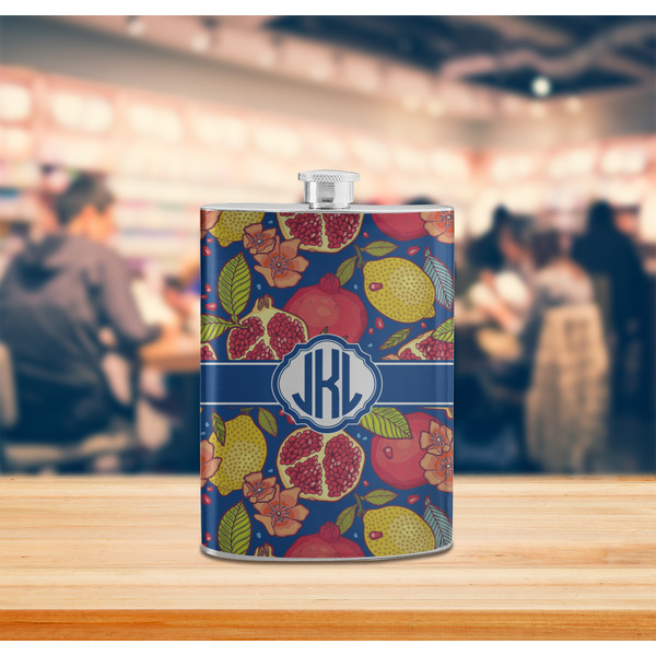 Pomegranates & Lemons Stainless Steel Flask - LIFESTYLE 2
