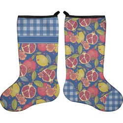 Pomegranates & Lemons Holiday Stocking - Double-Sided - Neoprene