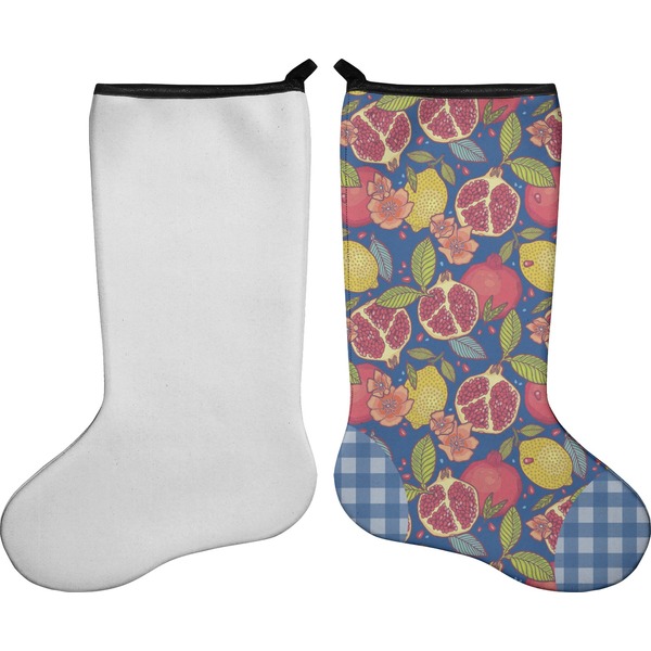 Pomegranates & Lemons Stocking - Single-Sided - Approval