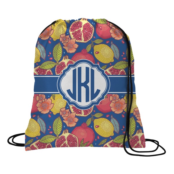 Custom Pomegranates & Lemons Drawstring Backpack (Personalized)