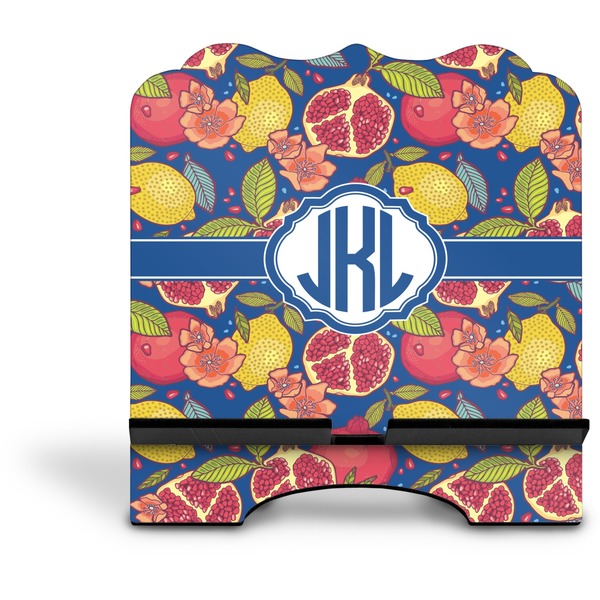 Pomegranates & Lemons Stylized Tablet Stand - Front without iPad